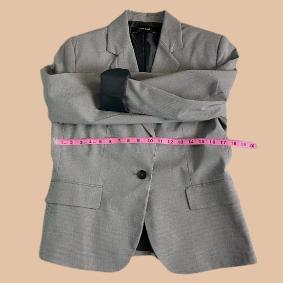Zara - Houndstooth - Basic Blazer - Size 10 - Picture 6 of 8